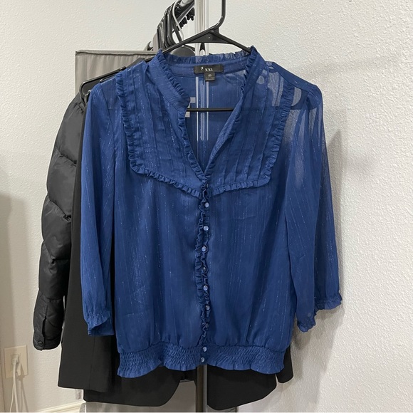 XXI Blue Blouse - Picture 1 of 6